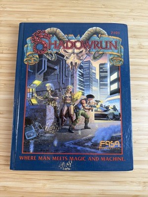 SHADOWRUN (First 1st Edition) Roleplaying Game RPG Hardcover FASA 7101
