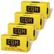 Cdm Chicory Ground Coffee 13Oz Pack Of 4 Bold And Robust New Orleans Flavor