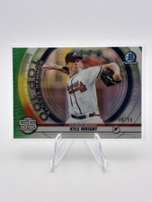 2020 Bowman Chrome Scouts Top 100 Kyle Wright Green /99 - 6825