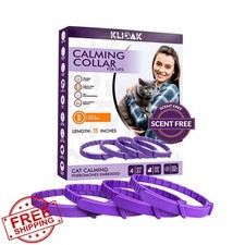 Calming Dog Collars Pheromone, Stress Relief, 30 Day, 4 Pack