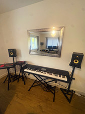 KORG Krome 88-Key Music Workstation Electronic Keyboard, Black.