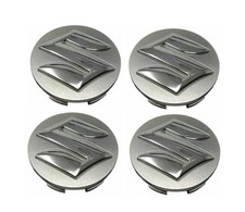 Tapacubos centrales de llantas de aleación Splash plateados genuinos Suzuki Swift SX4 - Juego de 4