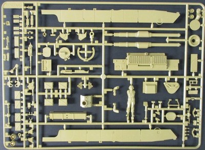 Tamiya 1/35th Scale M1A1 Abrams w/Mine Plow - Parts Tree B from Kit No. 35158