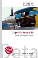 Lambert M. Surhone (U. A.) | Sopwith Type 860 | Taschenbuch | Englisch (2026)