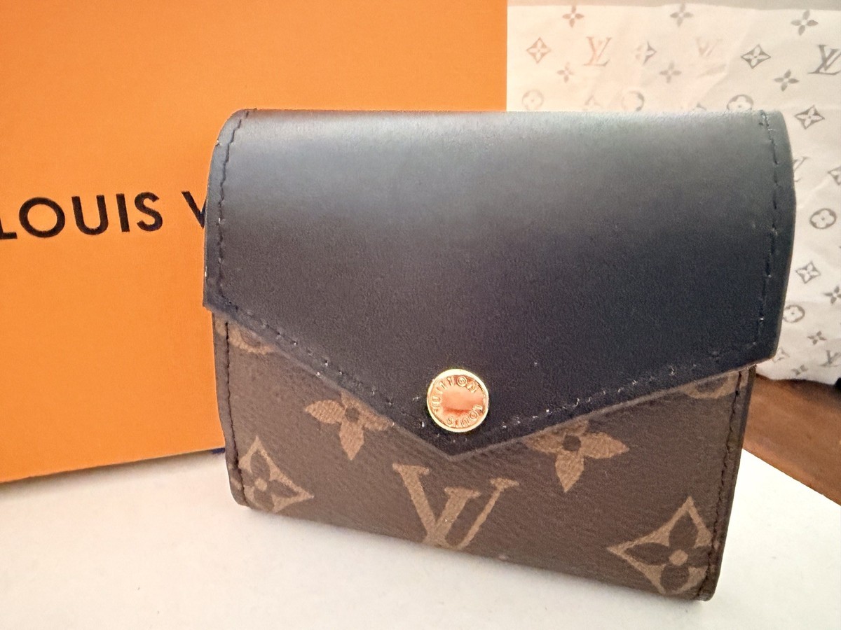 Louis Vuitton Noir Monogram Portefeuille Zoe' LV Card Holder