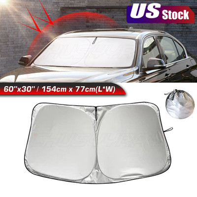 For Ford F250 Car Windshield Cover Sun Visor Shade Foldable UV Shield Screen