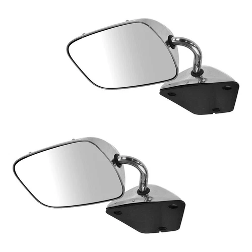 TRQ MRA09335 Manual Side View Mirrors For Chevy G30 1978-1996 LH OR RH 15693131