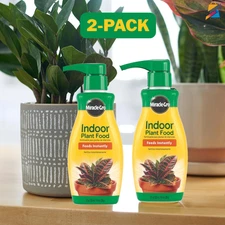 Miracle-Gro Indoor Plant Food Liquid Fertilizer for Houseplants 8oz 2 Pack