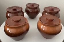 5 Tontöpfe, Auflaufförmchen aus Steingut?, ...