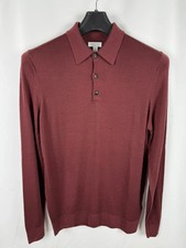 Sunspel England 1860 Merino Wool Pullover Collared size S