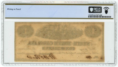 CR-132 $1 1863 Raleigh NC The State Of North Carolina Ch UNC 64 PCGS 950414-16 - Picture 2 of 3