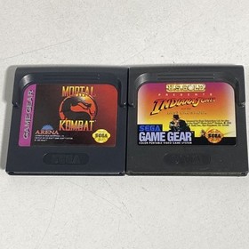 Sega Game Gear Game Lot 4 Games Sonic Mortal Kombat Super Monaco Indiana Jones