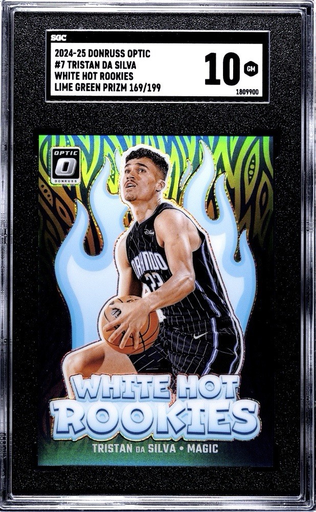 2024-25 Donruss Optic tristan da silva Lime Green White Hot Rookie /199