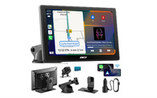 9" Wireless CarPlay  Android Auto Screen with 4K Dash Cam and Backup Camera