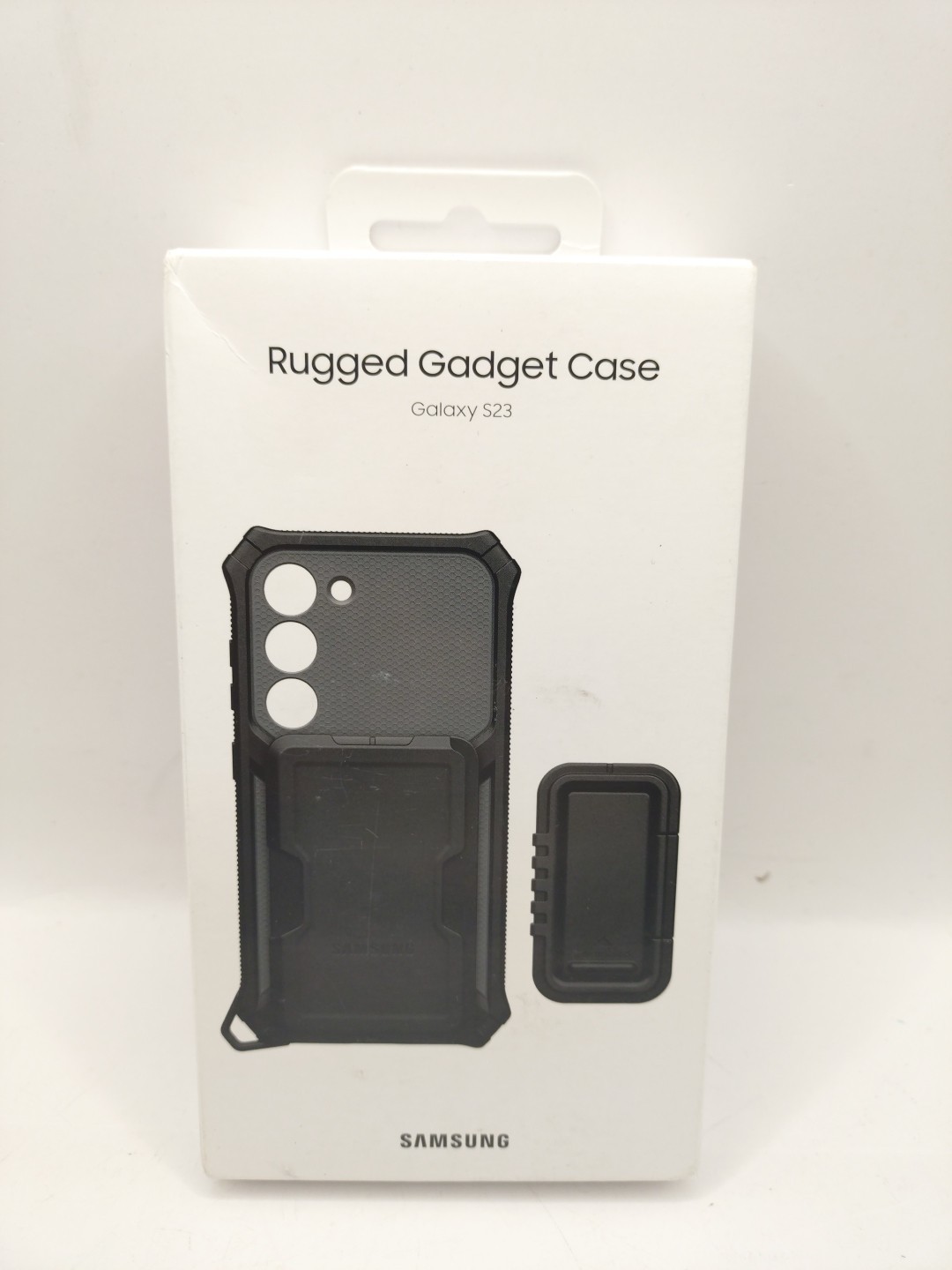 Official Samsung Rugged Gadget Case for Galaxy S23 Mobile Phone Protector - Blac