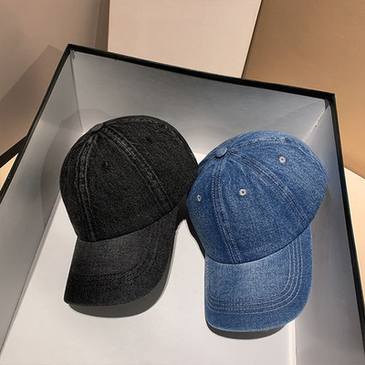 Unisex Baseball Cap aus gewaschenem Stoff Vintage Distressed 54-60 cm Sonnenschu