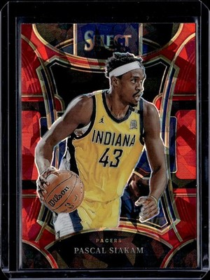 2023-24 Panini Select #393 Pascal Siakam Red Cracked Ice Prizms