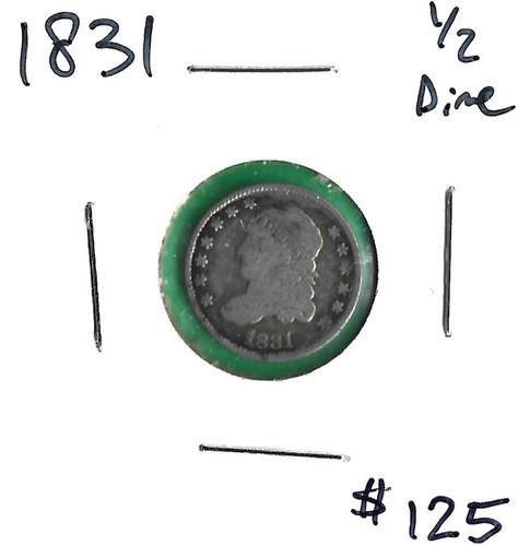 1831 Capped Bust Half Dime, Full Liberty.  Ungraded. - Picture 7 of 8