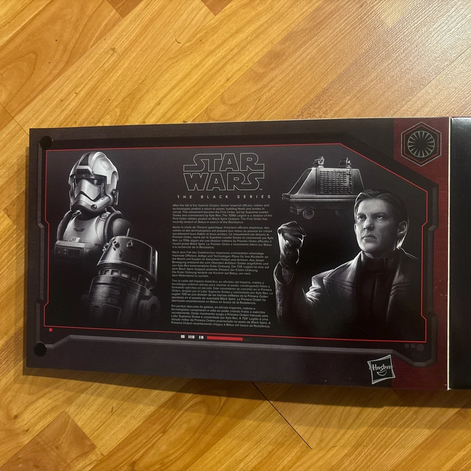 Star Wars Black Series Galaxy Edge Primer Orden Parques Disney Set Hux R5 AT-AT 4pk Foto 2 de 4