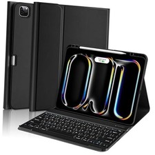 for iPad Pro 13 inch Case with Keyboard M5/M4 2025/2024, for iPad Pro Black