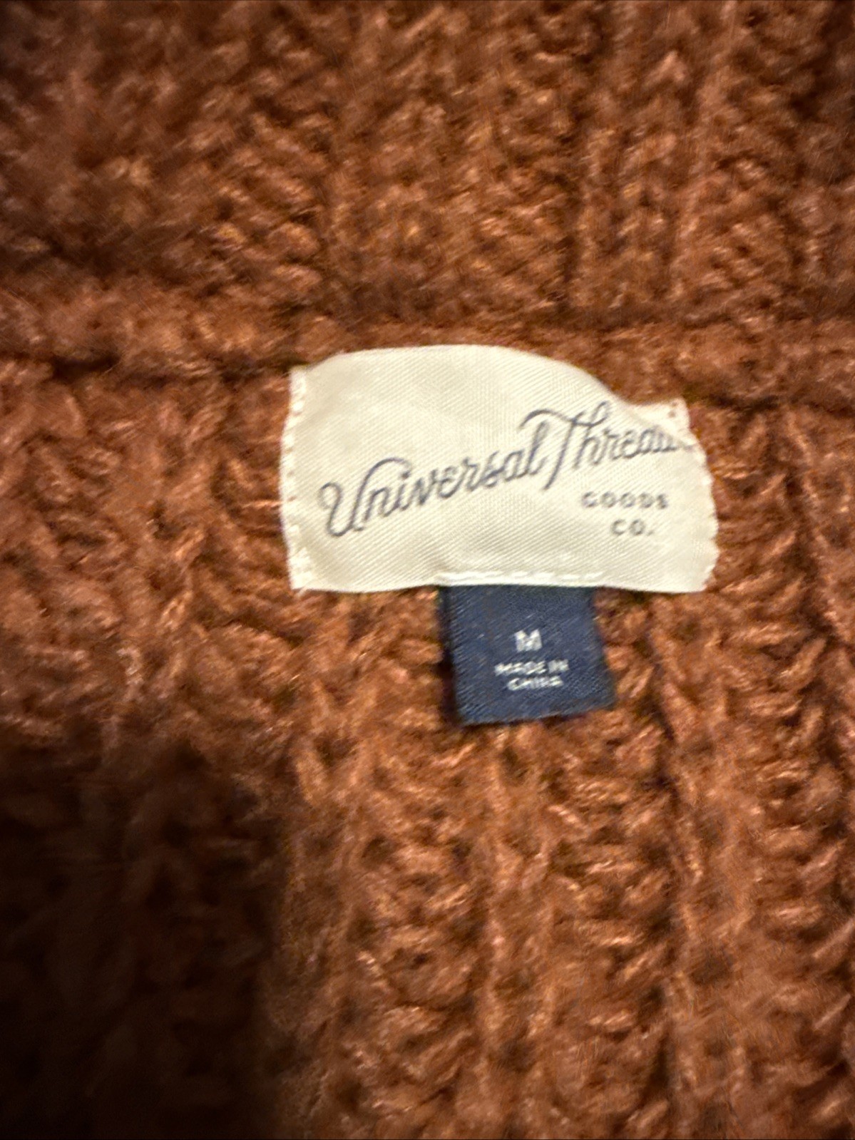 Universal Thread Rust Brown Knit Long Sleeve Swea… - image 4