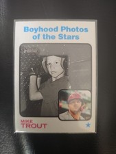 MIKE TROUT 2022 Topps Heritage Boyhood Photos of the Stars #341 LA Angels 