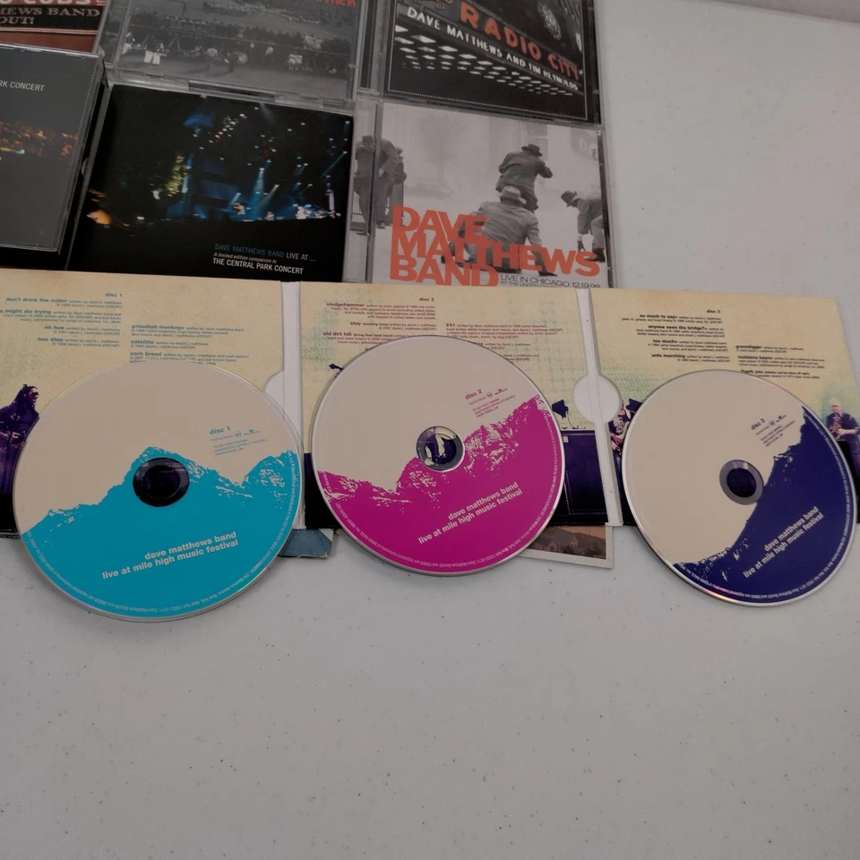 Dave Matthews Band Live Concert Music CD Lot of 10 Shows Concerts Foto 4 de 4