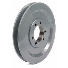 1/2 In To 1-5/8 In Quick Detachable Bushed Bore 1 Groove V-Belt Pulley 6 In Od,