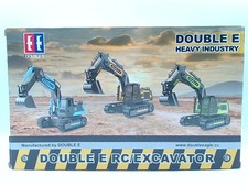 DOUBLE E Remote Control Excavator Toy Construction Toys Tractor Gray E589-003