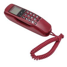 Wall Corded Telephone Caller ID Support Call Back Prevent Slip Landline Phone F  