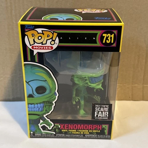 Funko Pop Movies Alien XENOMORPH 731 Hot Topic Scare Fair Exclusive Black Light