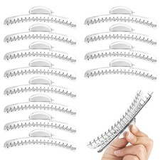 12 PCS Butterfly Hair Clips, Metal Finger Wave Clips with Aluminum Silver