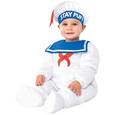 Stay Puft Infant Ghostbusters Fancy Dress Halloween Toddler Baby Child Costume