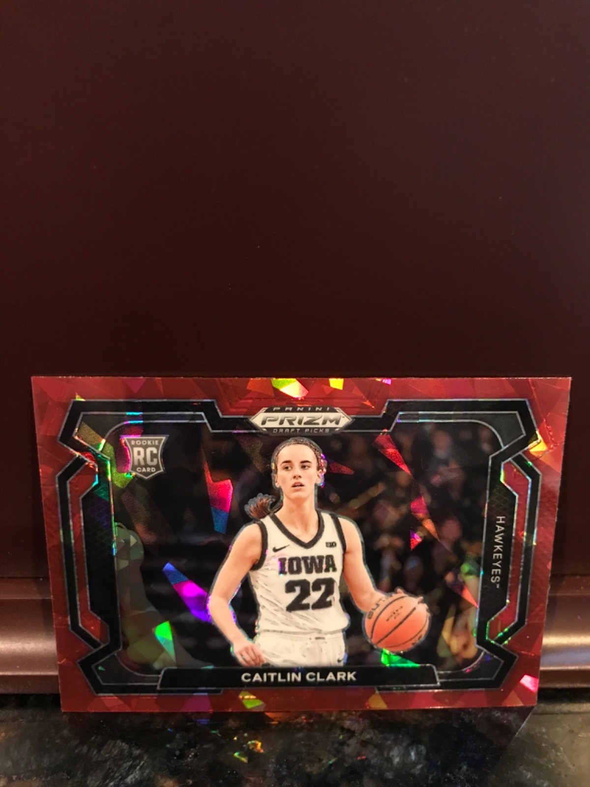 2024 Panini Prizm Draft Picks - Caitlin Clark #57 Red Ice Prizm Variations (RC)