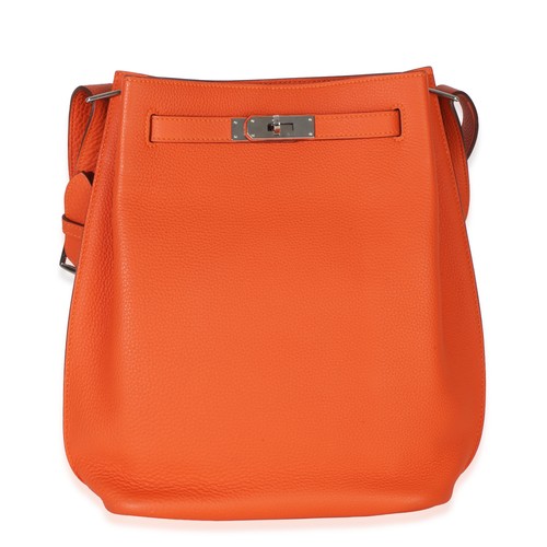 Hermès Orange Togo So Kelly 26 PHW