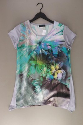Creation Atelier GS Printshirt Regular Shirt für Damen Gr. 40, M Kurzarm blau
