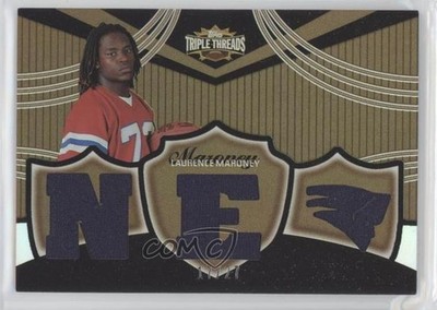2006 Topps Triple Threads Relics Sepia 17/27 Laurence Maroney Rookie RC uk2