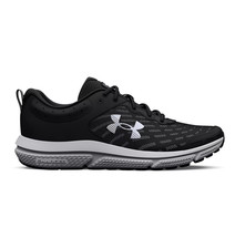 UA Under Armour Charged Assert 10 Running Shoes, Size 13, Black and White