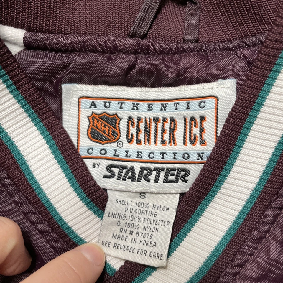 Ветровка изолированная Mighty Ducks подлинная NHL от Starter размер маленький - Изображение 3 из 4