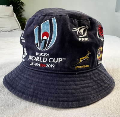 【新品・タグ付き】RUGBY WORLD CUP JAPAN 2019 キャップ Rugby World Cup Japan 2019 Navy Bucket Hat Logos ENGLAND vs. SOUTH