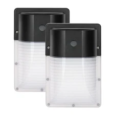 Led Mini Wall Pack With Dusk To Dawn Photocell 13w 5000k 1430lm 100w Incandesce