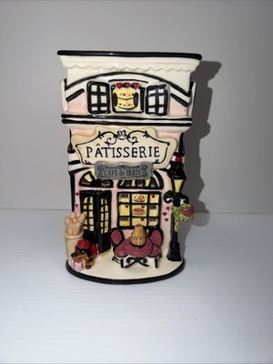 Blue Sky Clayworks Patisserie French Cafe de Paris Valentine Tea Light House
