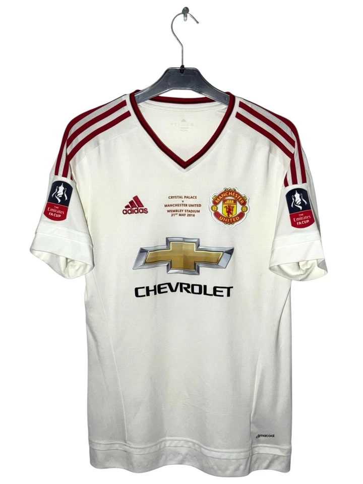 ADIDAS MANCHESTER UNITED 2015-2016 AWAY FA CUP MARTIAL 9 JERSEY CAMISETA TRIKOT - Photo 2/4