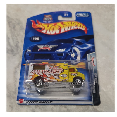 Hot Wheels Final Run 2003 Ambulance 1:64 Diecast Yellow Silver Red Unopened