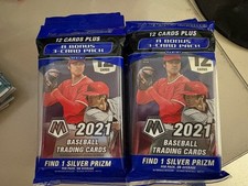 (10) Mosaic Baseball 2021 Panini Value Hanger 15 Cards W/ 3 Card Bonus Pack L@@k