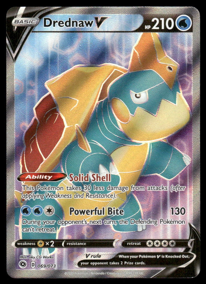 Drednaw V (Full Art) Holo Ultra Rare Champion's Path 69/73 NM