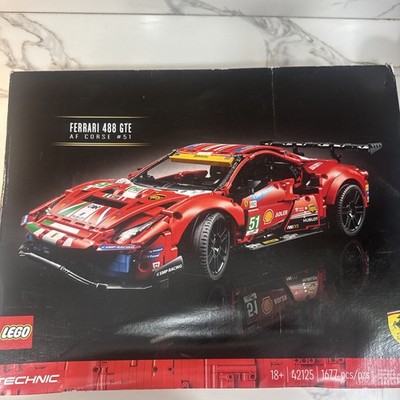 LEGO TECHNIC FERRARI 488 GTE 42125 New Sealed Damaged Box Review Pictures