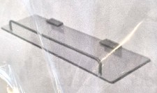 15x4.5 Wall Mount Bathroom Glass Floating Shelf NEW w/o BOX