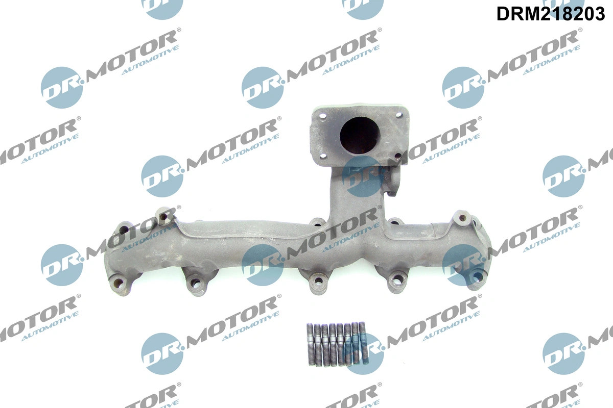 Collecteur de gaz d'échappement Dr. Motor DRM218203, fonte nodulaire haute densité