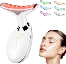 Facial Massager LED Light Therapy Face Neck Lift Anti-Wrinkle Tightening Device